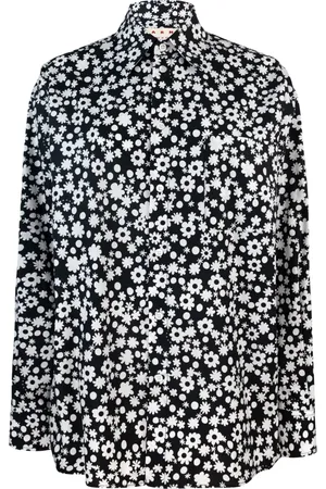 Marni Femme, Blouses et Chemises, Noir, Taille: 34 FR Chemise noire avec impression Dillies