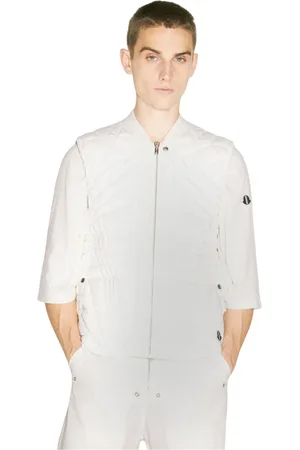 Moncler Homme, Vestes, Blanc, Taille: M Veste matelassée de vol avec écusson logo