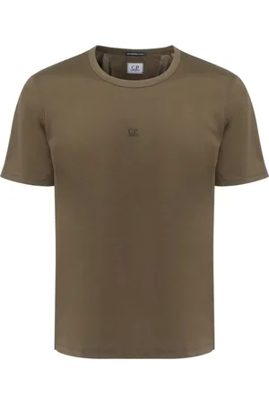 C.P. Company Homme, Tops, Vert, Taille: S Haut en jersey mercerisé imprimé
