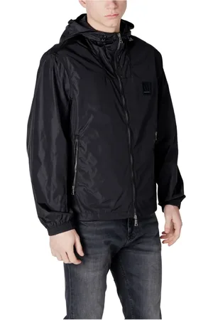 Armani Exchange Homme, Vestes, Noir, Taille: XL Blouson Box Logo