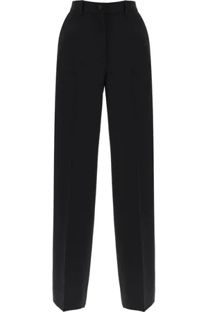 Dolce & Gabbana Femme, Pantalons, Noir, Taille: 40 FR Wide Pantalons