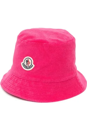 Moncler Femme, Accessoires, Rose, Taille: S Bob Réversible à Patch Logo