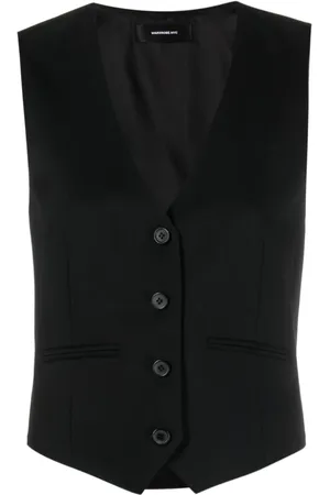 WARDROBE.NYC Femme, Vestes, Noir, Taille: 40 FR Gilet Noir pour Homme