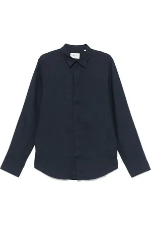 NN.07 Homme, Chemises, Bleu, Taille: M Chemise Enzo - Détails Bleu Marine