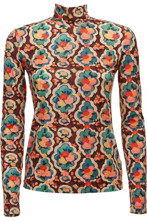 La DoubleJ Femme, Pulls, Multicolore, Taille: 38 FR Col roulé extensible pour superposition