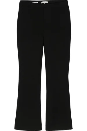 Vince Femme, Pantalons, Noir, Taille: 44 FR Pantalon Élégant Noir Coton Nylon