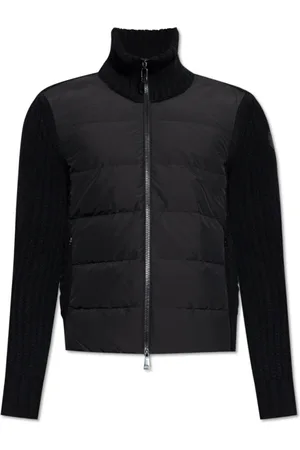 Moncler Homme, Pulls, Noir, Taille: L Gilet avec devant matelassé