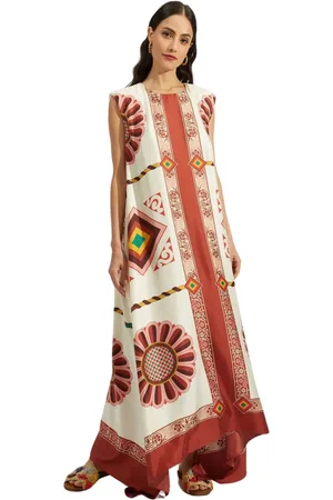 La DoubleJ Femme, Robes, Multicolore, Taille: 36 FR Robe Sans Manches Napoli Tiles