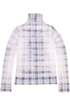 Acne Studios Femme, Tops, Multicolore, Taille: 38 FR Haut Sans Coutures à Carreaux Dégradés
