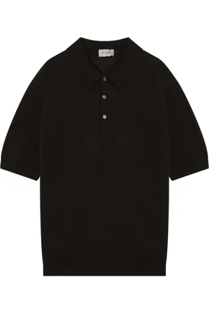 JOHN SMEDLEY Homme, Tops, Brun, Taille: L Polo Manches Courtes