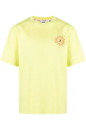 GCDS Homme, Tops, Jaune, Taille: S T-shirt de surf cool pour aventuriers
