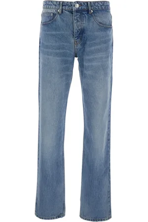 Ami Homme, Jeans, Bleu, Taille: W32 Jean Denim Bleu avec Patch Logo