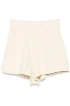 Autry Femme, Shorts, Blanc, Taille: 40 FR Short en coton blanc avec taille élastique