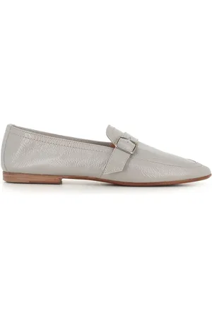 HENDERSON BARACCO Femme, Chaussures, Gris, Taille: 37 EU Sandales en cuir gris avec boucle