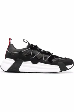 Moncler Homme, Chaussures, Noir, Taille: 40 EU Compassor Baskets Basses