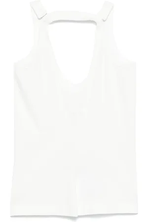 Maison Margiela Femme, Tops, Blanc, Taille: 42 FR Débardeur Off