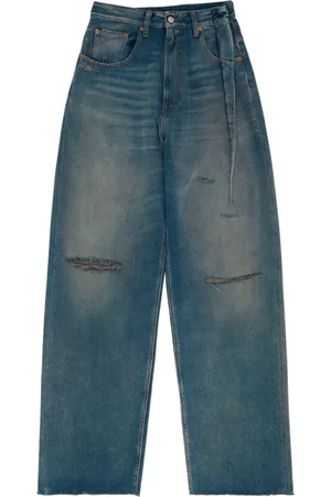 Maison Margiela Femme, Jeans, Bleu, Taille: W27 Jean Bootcut avec Détails Modernes
