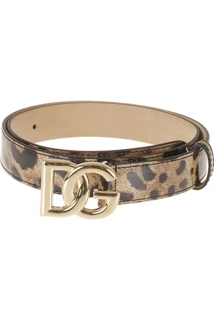 Dolce & Gabbana Femme, Accessoires, Brun, Taille: 85 CM Ceinture en Cuir de Luxe