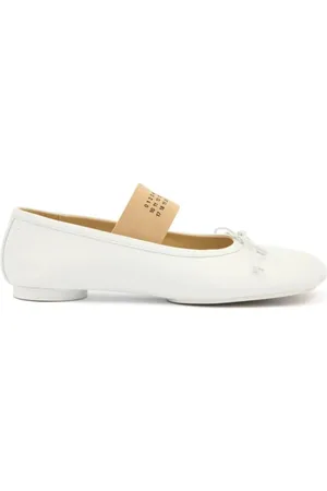Maison Margiela Femme, Chaussures, Blanc, Taille: 37 EU Chaussure de Ballet Classique pour Danseurs Élégants