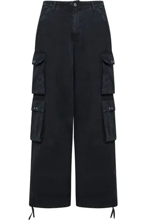 44 Label Group Homme, Jeans, Noir, Taille: M Pantalon Cargo Triaton
