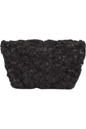 MALABABA Femme, Sacs, Noir, Taille: ONE Size Sac à bandoulière en cuir fait main avec détail tressé