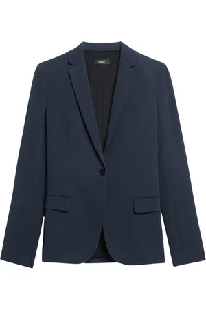 THEORY Femme, Vestes, Bleu, Taille: 40 FR Crepe Staple Blazer