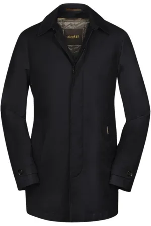 MOORER Homme, Manteaux, Bleu, Taille: 4XL Travel Duster-Coat Acqua Line