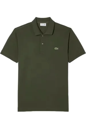 Lacoste Homme, Tops, Vert, Taille: S Polo Vert Col Côtelé
