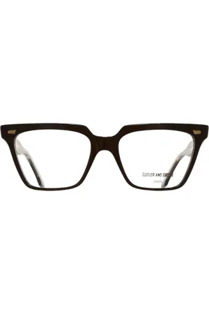 Cutler and Gross Unisex, Accessoires, Noir, Taille: ONE Size Lunettes Optiques en Acétate Noir Taxi