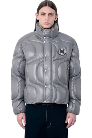 Moncler Homme, Vestes, Gris, Taille: S Doudoune Motif Vagues