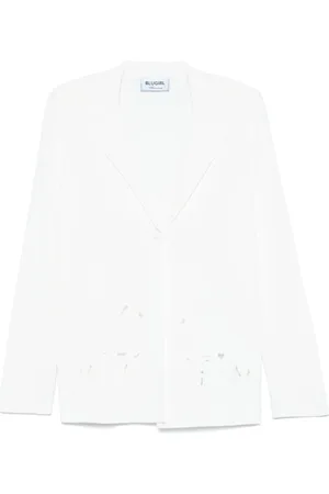 Blugirl Femme, Vestes, Blanc, Taille: 38 FR Vêtements d