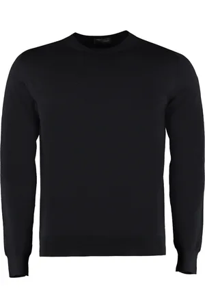 DRUMOHR Homme, Pulls, Bleu, Taille: S Pull col rond en laine mérinos