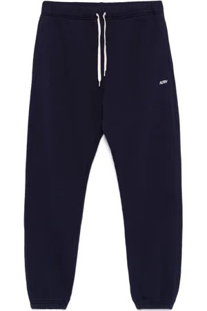 Autry Homme, Pantalons, Bleu, Taille: S Pantalon en coton bleu