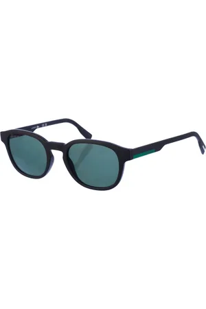 Lacoste Femme, Accessoires, Noir, Taille: ONE Size Lunettes de soleil ovales en acétate avec effet miroir