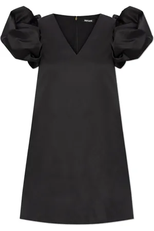 ROTATE Femme, Robes, Noir, Taille: 36 FR Robe avec manches bouffantes