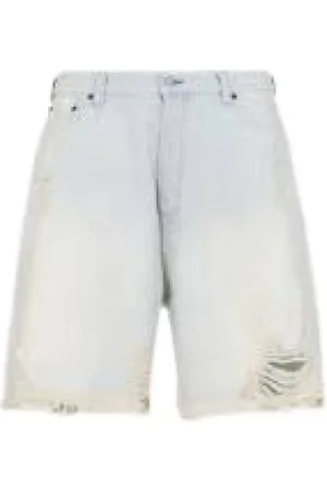 Acne Studios Homme, Shorts, Bleu, Taille: S Short en jean bleu clair/blanc