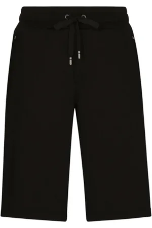 Dolce & Gabbana Homme, Shorts, Noir, Taille: M Short de survêtement en jersey de coton noir