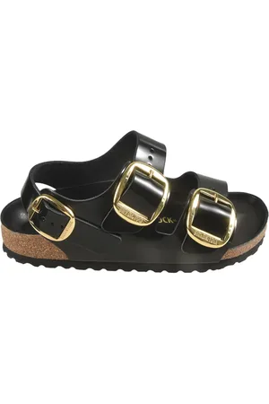 Birkenstock Femme, Chaussures, Noir, Taille: 36 EU Sandales Noires pour un Look Élégant