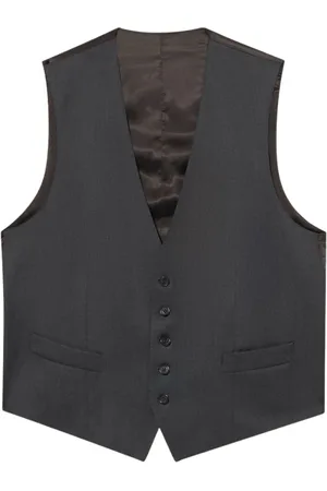 Brooks Brothers Homme, Costumes, Gris, Taille: L Gilet en Laine Vierge