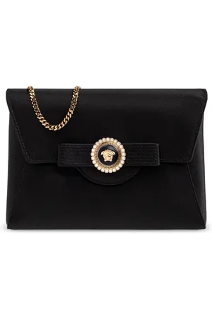 VERSACE Femme, Sacs, Noir, Taille: ONE Size Pochette avec application