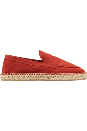 Scarosso Homme, Chaussures, Rouge, Taille: 41 EU Espadrilles mocassins penny en daim