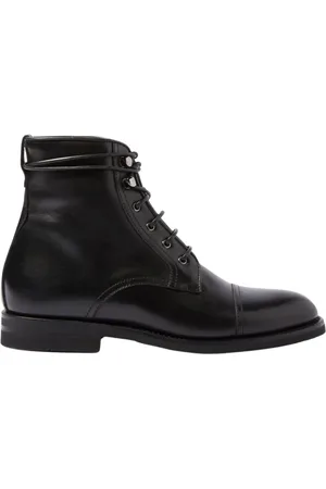 Scarosso Femme, Chaussures, Noir, Taille: 35 EU Paola Bottes à Lacets en Cuir