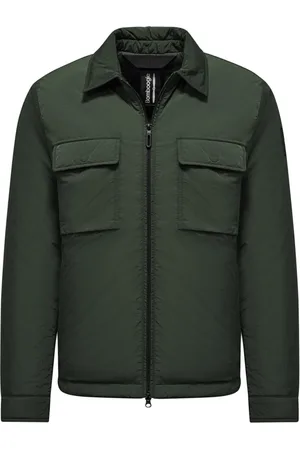 Bomboogie Homme, Vestes, Vert, Taille: M Veste chemise matelassée