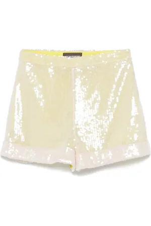 MVP Wardrobe Femme, Shorts, Rose, Taille: 38 FR Shorts Bermuda Jaune Jasmin Fermeture Éclair