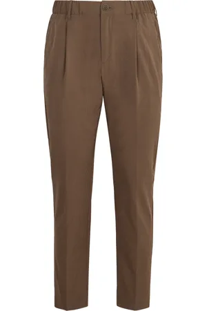 HERNO Homme, Pantalons, Vert, Taille: M Pantalon à Dos Élastiqué Côtelé