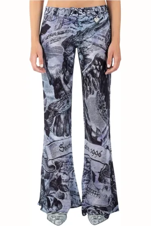 Acne Studios Femme, Pantalons, Multicolore, Taille: 38 FR Pantalon Large