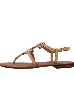 Geox Femme, Chaussures, Rose, Taille: 37 EU Sandales Plates Élégantes pour Femmes
