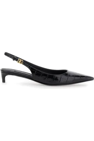 Dolce & Gabbana Femme, Chaussures, Noir, Taille: 36 EU Escarpins Noirs Kitten Heel Décolleté
