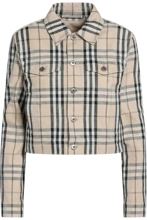Burberry Femme, Vestes, Brun, Taille: 40 FR Veste Bomber Élégante