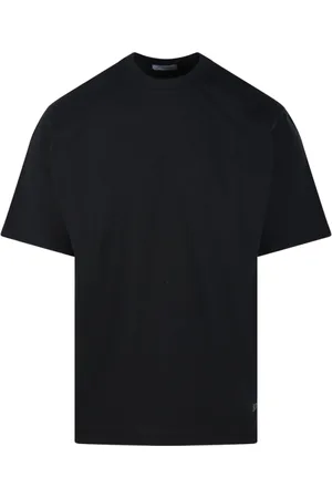 AMISH Homme, Tops, Noir, Taille: M T-shirt Noir Lavé